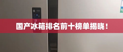 国产冰箱排名前十榜单揭晓！
