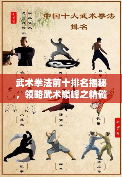 武术拳法前十排名揭秘，领略武术巅峰之精髓