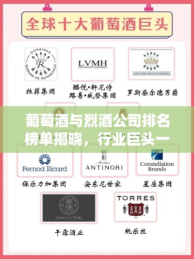 葡萄酒与烈酒公司排名榜单揭晓，行业巨头一览无余