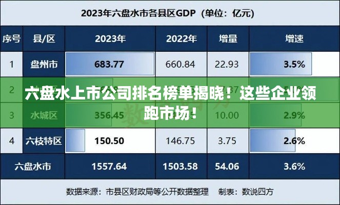 六盘水上市公司排名榜单揭晓！这些企业领跑市场！